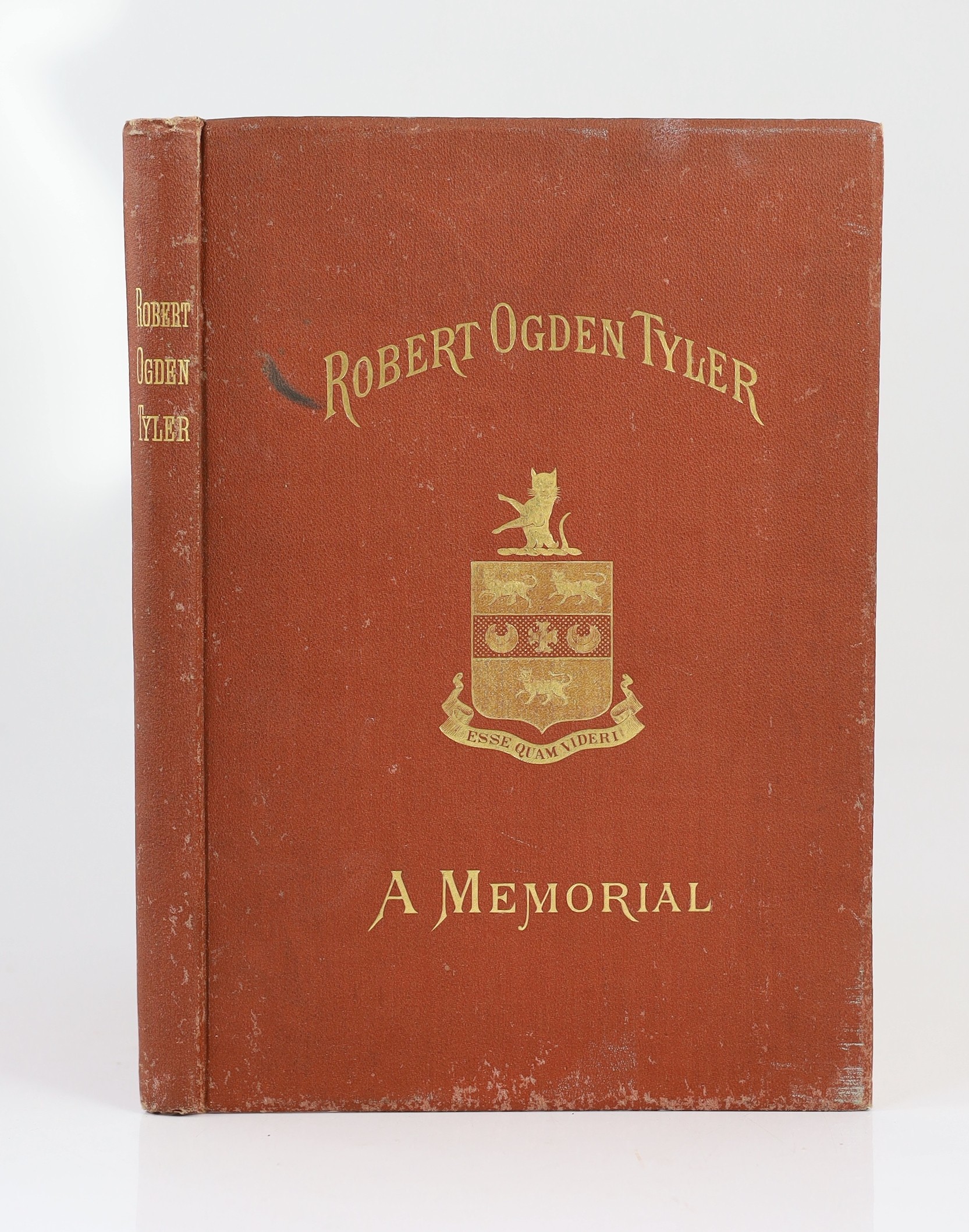 [Cullum, George W.] Memoir of Brevet Major-General Robert Ogden Tyler, U.S. Army, together with his Journal of Two Month's Travel in British and Farther India. portrait frontis; original gilt and armorial cloth, partly u
